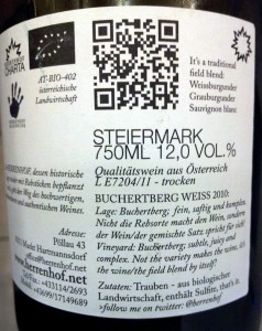Buchertberg weiss Rückenetikett